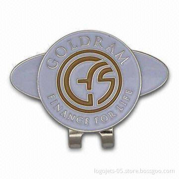 Golf Hat Clip, Customized Designs are Welcome, Comes in Various Finishes